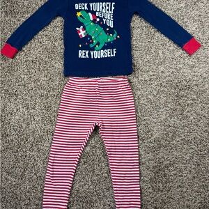 Carter's Blue and Red Dinosaur Pajama Set